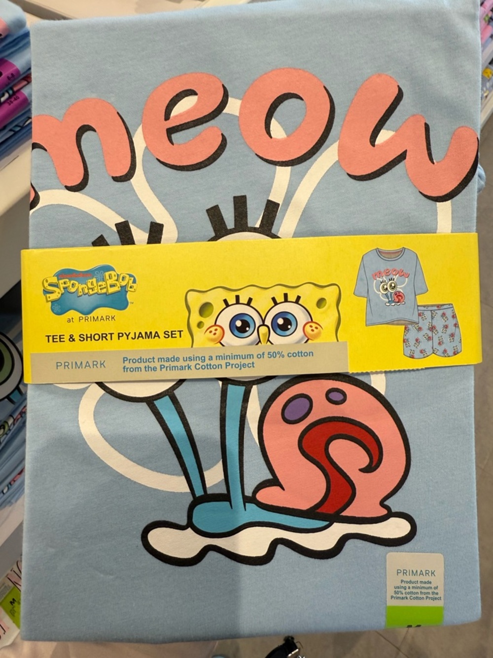 SpongeBob Squarepants Light Blue Gary Print Pajama Set